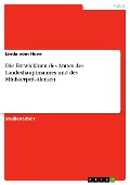 Cover-Bild zum Titel 'Die Entwicklung des Amtes des Landeshauptmannes und des Ministerpräsidenten' von 'Linda vom Hove'