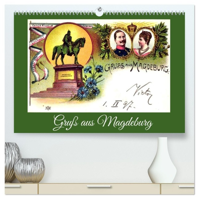 Gruß aus Magdeburg (hochwertiger Premium Wandkalender 2027 DIN A2 quer), Kunstdruck in Hochglanz - Henning von Löwis of Menar