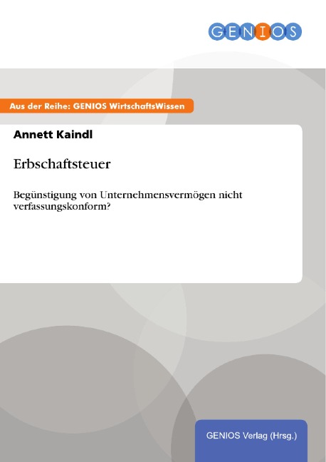 Erbschaftsteuer - Annett Kaindl