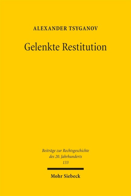 Gelenkte Restitution - Alexander Tsyganov
