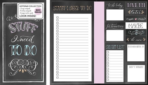 Book of Sticky Notes: Stuff I Need to Do (Chalkboard) - New Seasons, Publications International Ltd