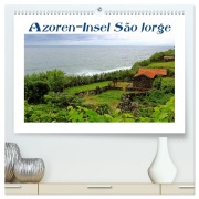 Cover-Bild zum Titel 'Azoren-Insel Sao Jorge - traumhafte Fajas auf dem grünsten Eiland Portugals (hochwertiger Premium Wandkalender 2026 DIN A2 quer), Kunstdruck in Hochglanz' von 'Jana Thiem-Eberitsch'