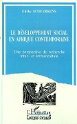 Cover-Bild zum Titel 'Le développement sociale Afrique contemporaine' von 'Schuerkens'