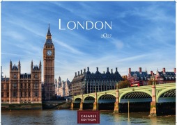 Cover-Bild zum Titel 'London Kalender 2027 - Wandkalender | Fotokalender England 35x50cm Grosses Format - Hochwertiger . mit Ansichten von Londons ikonischen Sehenswürdigkeiten' von ''