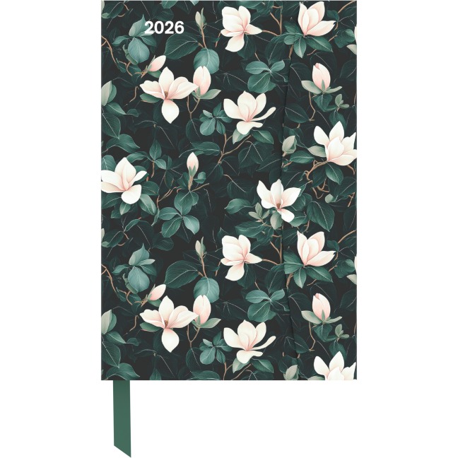 Dark Flowers 2026 - Diary - Buchkalender - Taschenkalender - 10x15 - 