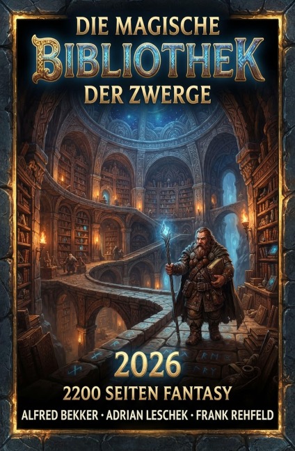 Die magische Bibliothek der Zwerge 2026 : 2200 Seiten Fantasy - Alfred Bekker, Frank Rehfeld, Leschek Adrian