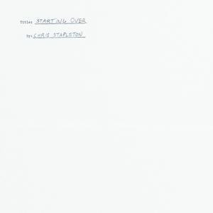 Starting Over - Chris Stapleton