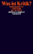 Cover-Bild zum Titel 'Was ist Kritik?' von ''