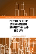 Cover-Bild zum Titel 'Private Sector Environmental Information and the Law' von 'Juliana Zuluaga Madrid'