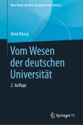 Cover-Bild zum Titel 'Vom Wesen der deutschen Universität' von 'René König'