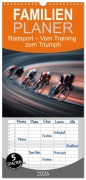 Cover-Bild zum Titel 'Familienplaner 2026 - Radsport - Vom Training zum Triumph mit 5 Spalten (Wandkalender, 21 x 45 cm) CALVENDO' von 'Anne Seltmann'