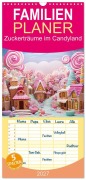 Cover-Bild zum Titel 'Familienplaner 2027 - Zuckerträume im Candyland mit 5 Spalten (Wandkalender, 21 x 45 cm) CALVENDO' von 'Ally Bee'