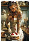 Cover-Bild zum Titel 'Tattoo Girls and Cakes (Wall Calendar 2026 DIN A3 portrait), CALVENDO 12 Month Wall Calendar' von 'Dirk Meutzner'