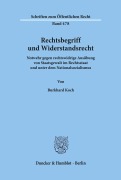 Cover-Bild zum Titel 'Rechtsbegriff und Widerstandsrecht.' von 'Burkhard Koch'