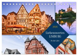 Cover-Bild zum Titel 'Liebenswertes Limburg (Tischkalender 2026 DIN A5 quer), CALVENDO Monatskalender' von 'U. Boettcher'