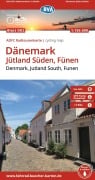 Cover-Bild zum Titel 'BVA ADFC Radtourenkarte Dänemark, Jütland Süden, Fünen/Denmark, Jutland South, Funen 1:150.000' von ''