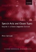 Cover-Bild zum Titel 'Speech Acts and Clause Types' von 'Peter Siemund'