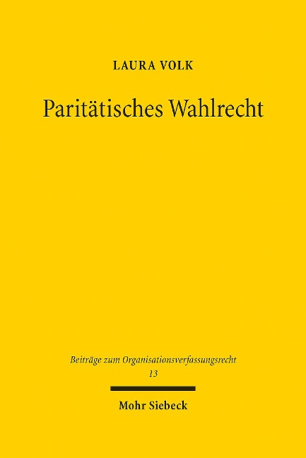 Paritätisches Wahlrecht - Laura Volk