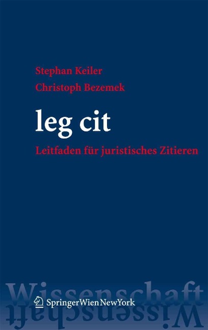 leg cit - Stephan Keiler, LL. M. (Yale) Bezemek
