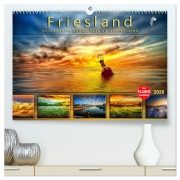 Cover-Bild zum Titel 'Friesland, verzauberte Landschaft an der Nordsee (hochwertiger Premium Wandkalender 2026 DIN A2 quer), Kunstdruck in Hochglanz' von 'Peter Roder'