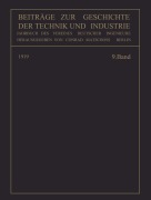 Cover-Bild zum Titel 'Beiträge zur Geschichte der Technik und Industrie' von 'Conrad Matschoß'