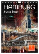 Cover-Bild zum Titel 'Hamburg bunte Stadt (Wandkalender 2026 DIN A4 hoch), CALVENDO Monatskalender' von 'Peter Roder'