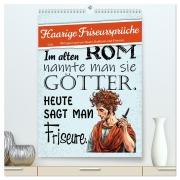 Cover-Bild zum Titel 'Haarige Friseursprüche (hochwertiger Premium Wandkalender 2026 DIN A2 hoch), Kunstdruck in Hochglanz' von 'Sabine Löwer'