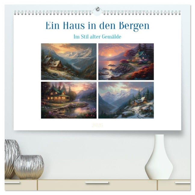 Ein Haus in den Bergen (hochwertiger Premium Wandkalender 2026 DIN A2 quer), Kunstdruck in Hochglanz - Steffen Gierok-Latniak