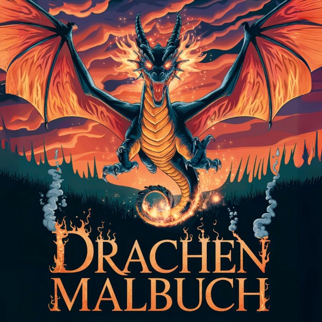 Entflammt! Drachen Malbuch für Erwachsene - Tom Zauberkritzler