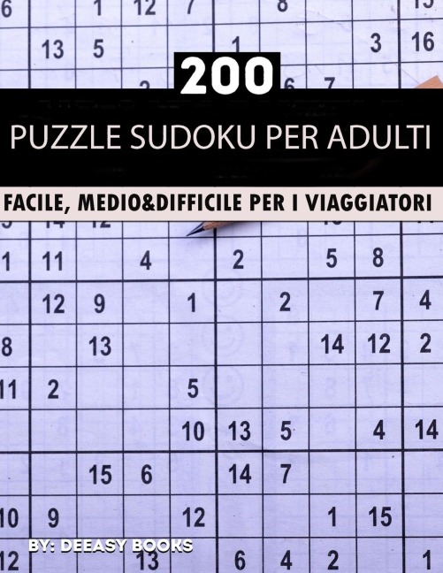 Sudoku puzzle per adulti - Deeasy Books