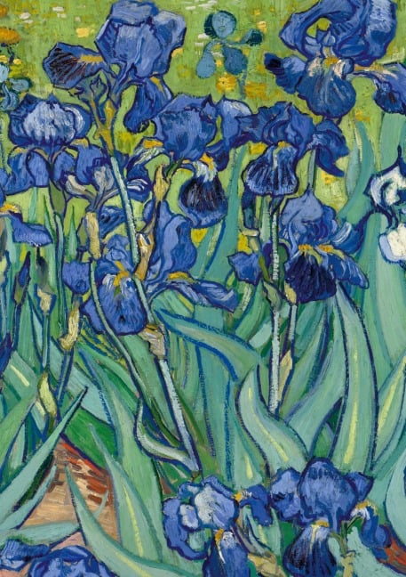 Notizbuch A5 blanko Hardcover - 100 Seiten - Motiv Schwertlilien (Irises) Vincent van Gogh - 90g/m² - FSC Papier - Notizbuch A5, Notebook A5