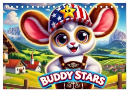 Cover-Bild zum Titel 'Buddy Stars - Abenteuer für Kinder (Tischkalender 2026 DIN A5 quer), CALVENDO Monatskalender' von 'Marco Warstat'