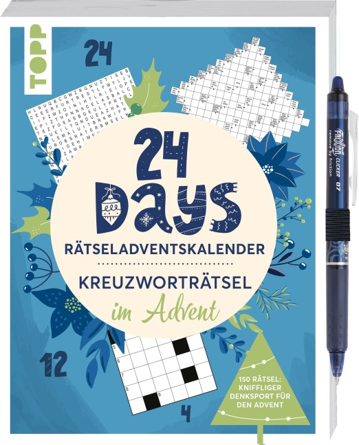 24 Days RÄTSELADVENTSKALENDER - Kreuzworträtsel im Advent - Frechverlag