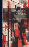 Cover-Bild zum Titel 'Discours Et Opinions...' von ''