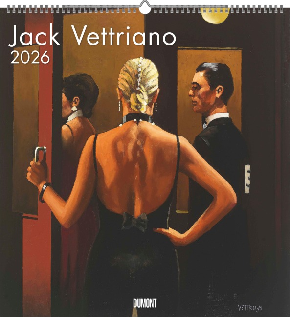 Jack Vettriano 2026 - Kunst-Kalender - Wand-Kalender - 45x48 - 