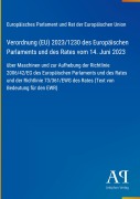 Cover-Bild zum Titel 'Verordnung (EU) 2023/1230 des Europäischen Parlaments und des Rates vom 14. Juni 2023' von 'Europäisches Parlament und Rat der Europäischen Union'
