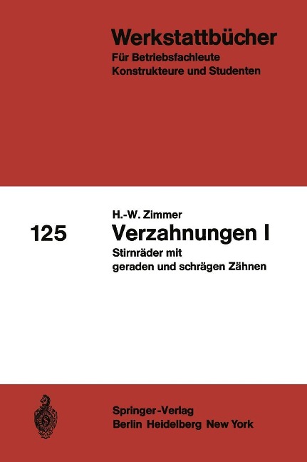 Verzahnungen I - H. -W. Zimmer