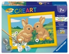 Cover-Bild zum Titel 'CreArt, Malen nach Zahlen Kinder - Hasenfreunde' von ''