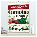 CampingSprüche (hochwertiger Premium Wandkalender 2024 DIN A2 hoch), Kunstdruck in Hochglanz - Sabine Löwer