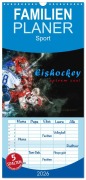 Familienplaner 2026 - Eishockey - extrem cool mit 5 Spalten (Wandkalender, 21 x 45 cm) CALVENDO - Peter Roder