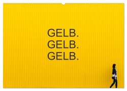 Cover-Bild zum Titel 'Gelb. Gelb. Gelb. (Wandkalender 2026 DIN A2 quer), CALVENDO Monatskalender' von 'Gerd Matschek'