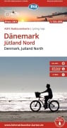 Cover-Bild zum Titel 'BVA ADFC Radtourenkarte Dänemark, Jütland Nord/Denmark, Jutland North 1:150.000' von ''