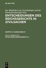 Privatversicherungsrecht, 3 - 