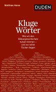 Cover-Bild zum Titel 'Kluge Wörter' von 'Matthias Heine'