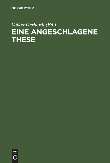 Eine angeschlagene These - 