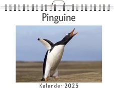 Cover-Bild zum Titel 'Pinguine - (Wandkalender 2025, Kalender DIN A4 quer, Monatskalender im Querformat mit Kalendarium, das perfekte Geschenk)' von 'Anna Meyer'