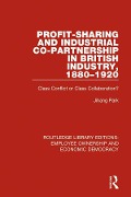 Cover-Bild zum Titel 'Profit-sharing and Industrial Co-partnership in British Industry, 1880-1920' von 'Jihang Park'