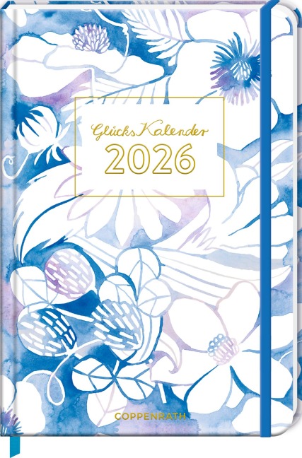 GlücksKalender 2026 - Blumen (All about blue) - 