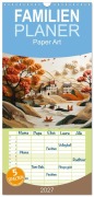 Cover-Bild zum Titel 'Familienplaner 2027 - Paper Art mit 5 Spalten (Wandkalender, 21 x 45 cm) CALVENDO' von 'Cathrin Illgen'