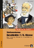 Cover-Bild zum Titel 'Stationenlernen Geschichte 7./8. Klasse - Band 1' von 'Frank Lauenburg'